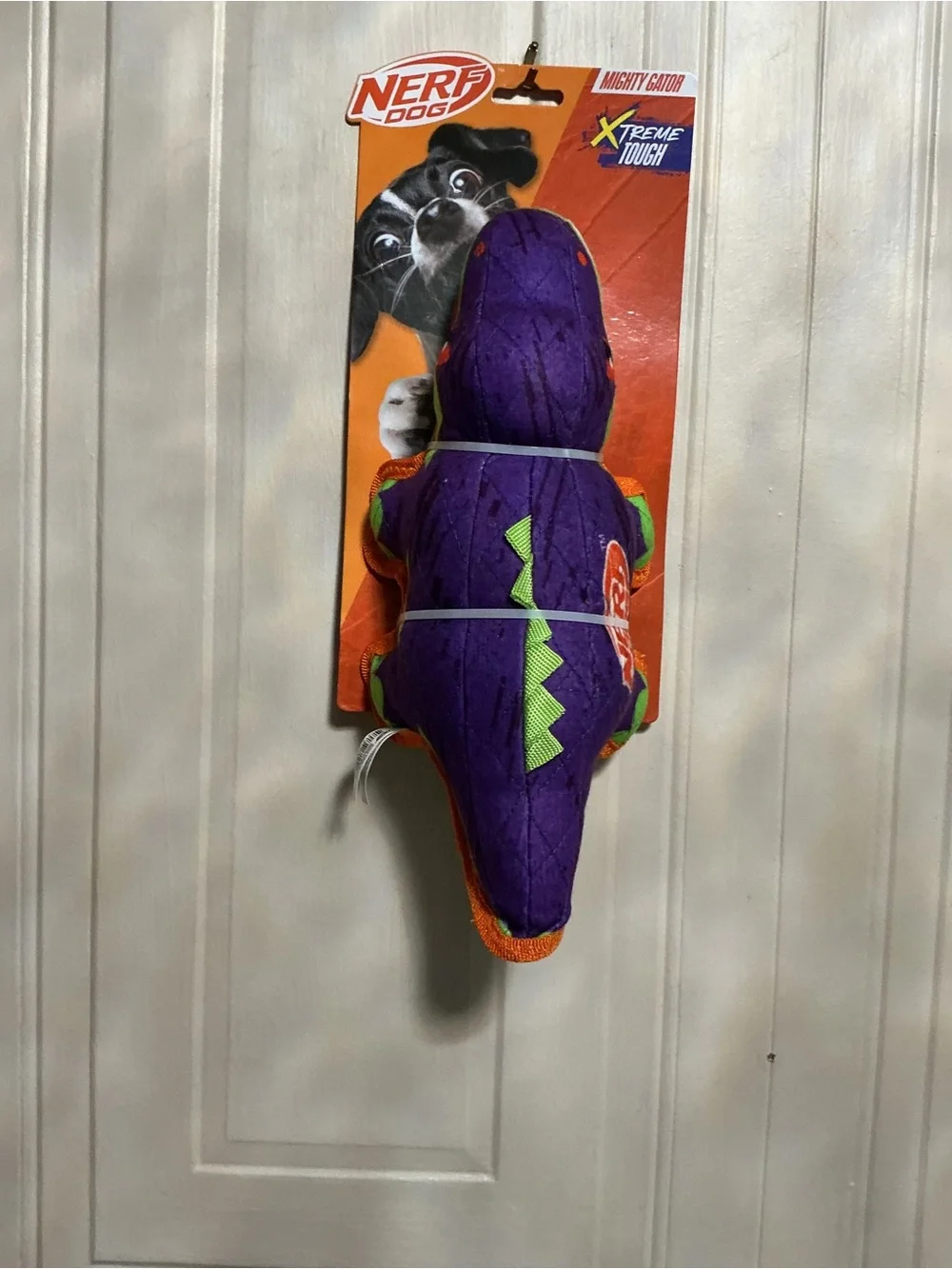 Brand New Nerf Xtreme Tough Alligator Dog Toy 14”clinker Multicolor